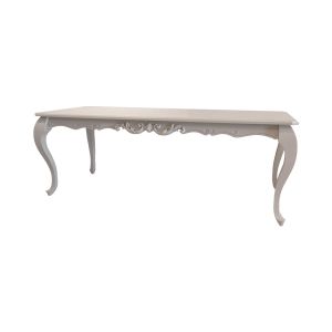 Mesa de Jantar Clássica Entalhada Laqueada Fendi