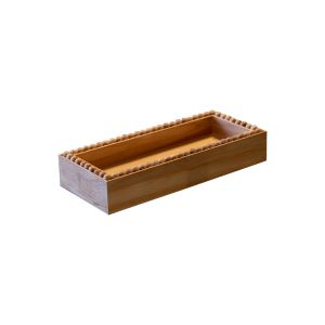 Bandeja Retangular Amadeirada Contemporânea
