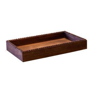 Bandeja Retangular Amadeirada Contemporânea
