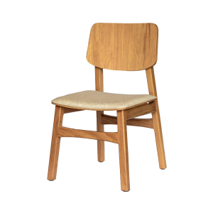 CADEIRA ESTOFADA COR CLARA