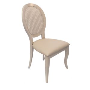 Cadeira Delicate Assento Mdf Encosto Palha