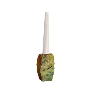 Castiçal Com Base De Pedra Contemporânea
