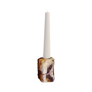 Castiçal Com Base De Pedra Contemporâneo