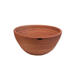 Fruteira De Cerâmica Texturizada Na Cor Laranja