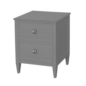 mesa de cabeceira classica cinza para o quarto