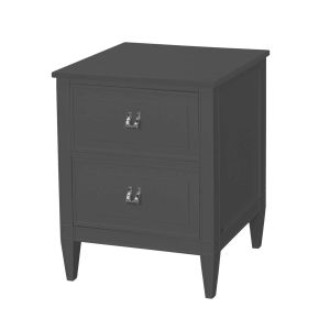 mesa de cabeceira classica cinza para  o quarto
