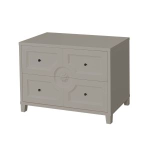 Mesa de Cabeceira Classica na Cor Bege
