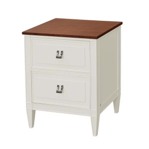 Mesa de Cabeceira Classica Off White Amadeirada
