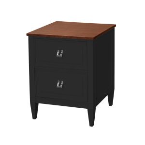 Mesa de Cabeceira Classica Preta  Amadeirada