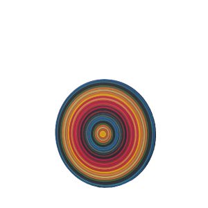 Mandala Decorativa Colorida Pintada a Mão