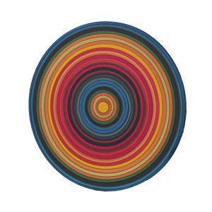 Mandala Decorativa Colorida Pintada a Mão