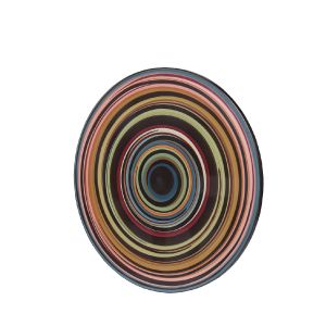 Mandala Decorativa Listrada Pintada A Mão