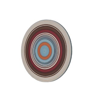 Mandala Decorativa Listrada Pintada A Mão