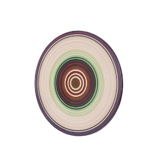 Mandala Decorativa Listrada Pintada A Mão