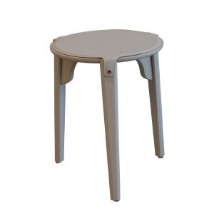 Mesa De Apoio Com O Tampo Em Couro