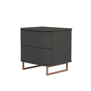 Mesa De Cabeceira Contemporânea com Pés Metalizado