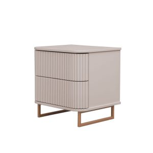 Mesa De Cabeceira Contemporânea com Pés Metalizado