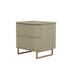 Mesa De Cabeceira Contemporânea com Pés Metalizado