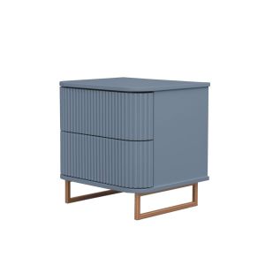 Mesa De Cabeceira Contemporânea com Pés Metalizado