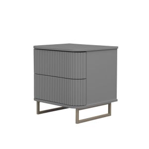 Mesa De Cabeceira Contemporânea com Pés Metalizado