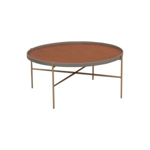 Mesa De Centro Com Os Pés Metalizados