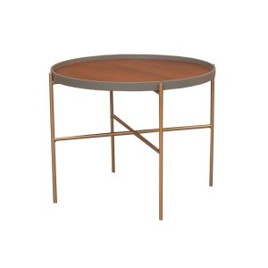 Mesa De Centro Com Os Pés Metalizados