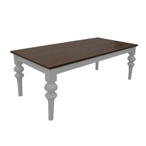 Mesa De Jantar Clássica Na Cor Branca