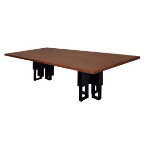 Mesa De Jantar Retangular Amadeirada Oito Lugares