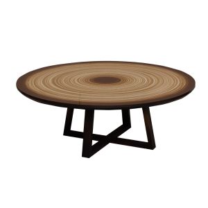 Mesa Pé Cruzado Com o tampo Pintado a mão
