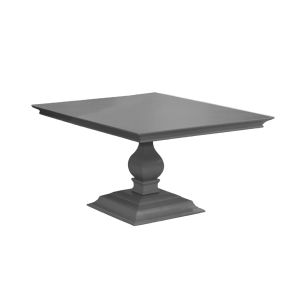 Mesa Quadrada Contemporânea Na Cor Cinza