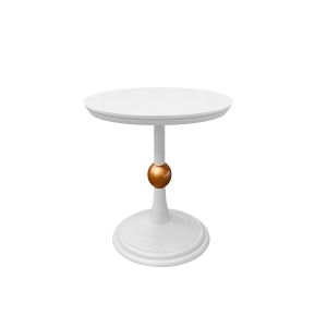 Mesa de Apoio Redonda para Sala de Estar