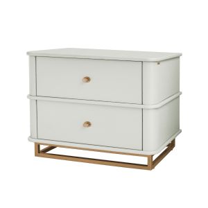 Mesa de Cabeceira Contemporânea Com Dourado