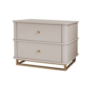 Mesa de Cabeceira Contemporânea Com Dourado