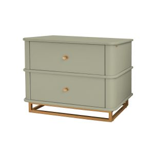 Mesa de Cabeceira Contemporânea Com Dourado