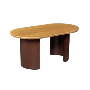 Mesa de Centro Clássica com tampo amadeirado