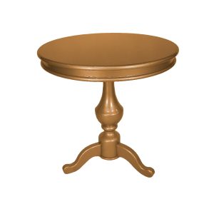Mesa de apoio clássica contemporânea dourada