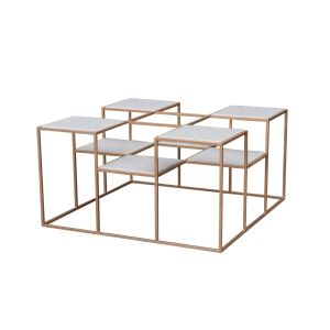 Mesa de centro luminus em tons claros