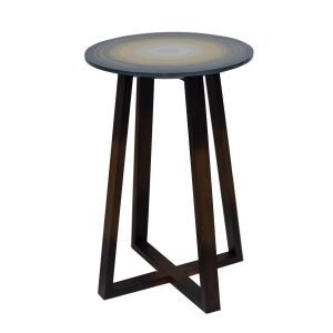 Mesa Pé Cruzado Alta Decorativa