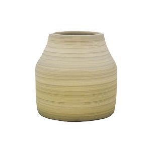 Pote decorativo para estantes na cor bege