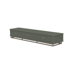 Rack Moderno Com Pés Metálicos Para Sala de Estar
