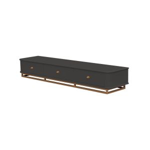 Rack Moderno Com Pés Metálicos Para Sala de Estar