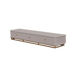 Rack Moderno Com Pés Metálicos Para Sala de Estar
