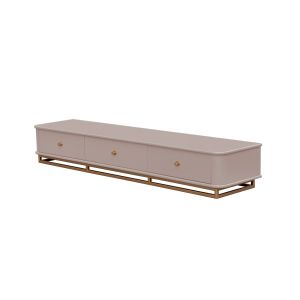 Rack Moderno Com Pés Metálicos Para Sala de Estar