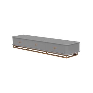 Rack Moderno Com Pés Metálicos Para Sala de Estar