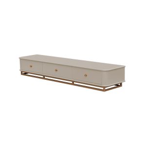 Rack Moderno Com Pés Metálicos Para Sala de Estar