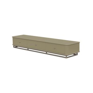 Rack Moderno Com Pés Metálicos Para Sala de Estar