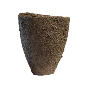 Vaso Aberto De Cerâmica Texturizado