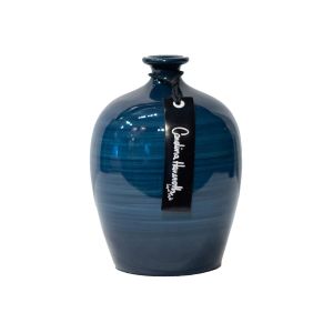 Vaso De Cerâmica Contemporâneo Azul