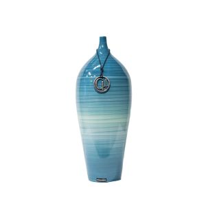 Vaso De Cerâmica Em Tons De Azul