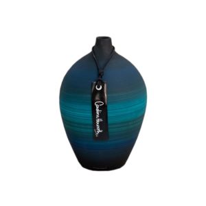 Vaso De Cerâmica Na Cor Azul